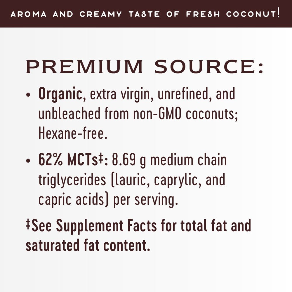 Organic Extra Virgin Coconut Oil, Pure & Unrefined, Cold-Pressed, 32 Oz