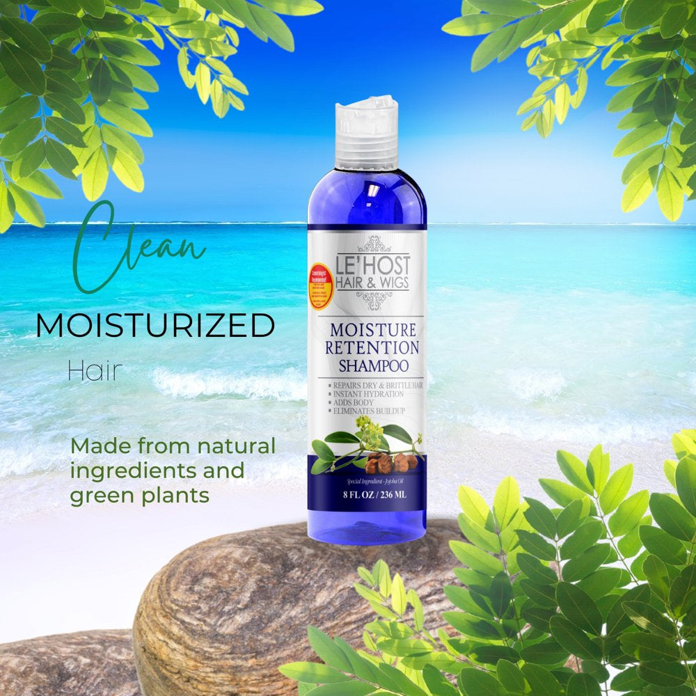 Moisture Retention Shampoo Nourishes Strengthens & Adds Flexibility, 8 Oz
