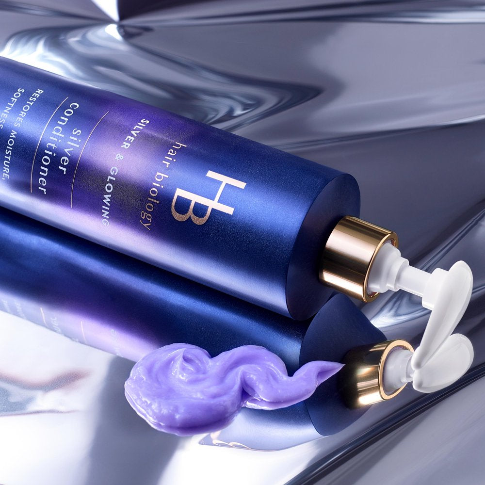 Biology Silver and Glowing Purple Shampoo for Silver and Gray All Hair Types, 12.8 Fl Oz
