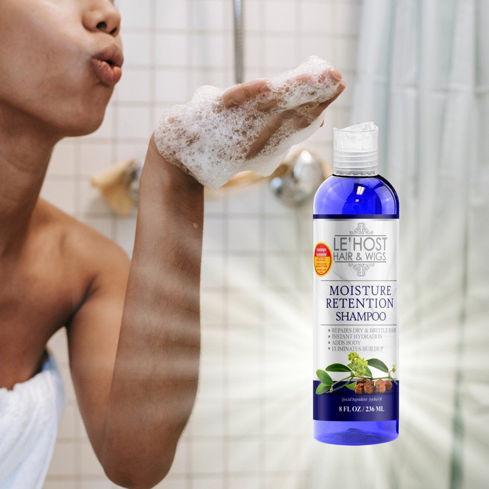 Moisture Retention Shampoo Nourishes Strengthens & Adds Flexibility, 8 Oz