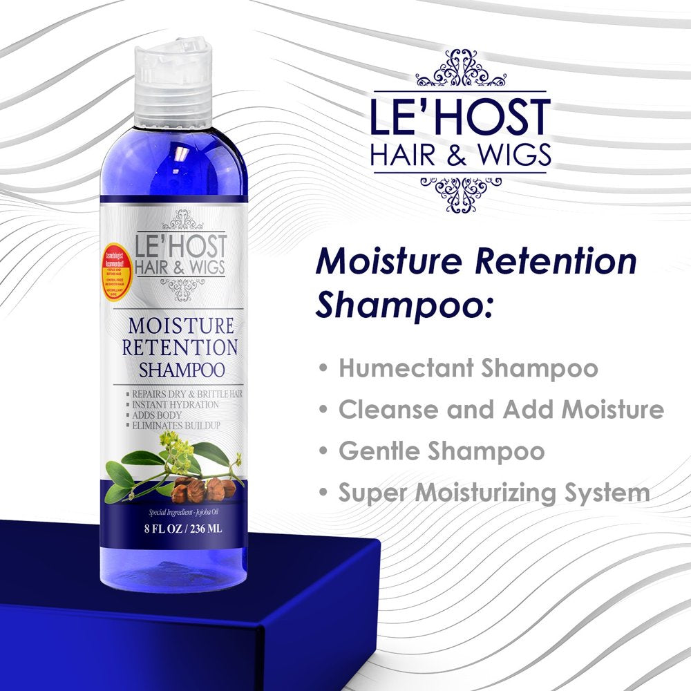 Moisture Retention Shampoo Nourishes Strengthens & Adds Flexibility, 8 Oz