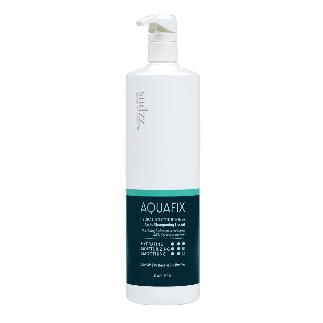 Aquafix Hydrating Hair Conditioner - Conditioner for Dry Hair - Damaged Hair Treatment - Deep Conditioner for Hair Care - Sulfate-Free, Color Safe & Extensions Safe - 33.8 Fl Oz