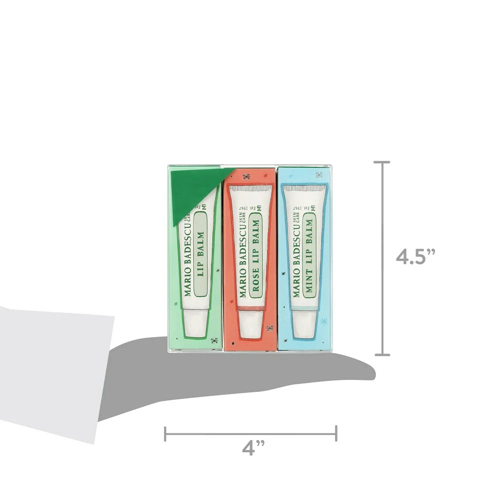 ($24 Value) Lip Balm Trio Holiday Gift Set, 3 Ct