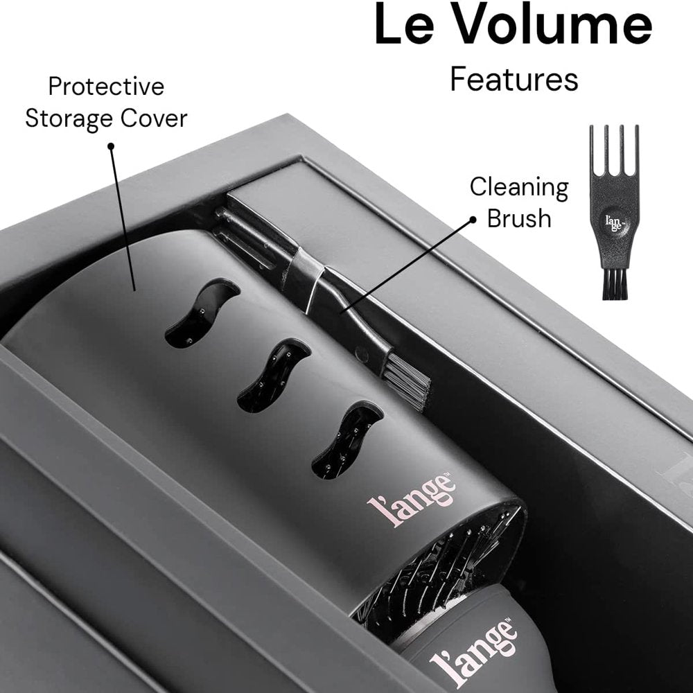 Le Volume 2-In-1 Titanium Brush Dryer Black | Hot Air Blow Dryer Brush in One with Oval Barrel | Hair Styler for Smooth, Frizz-Free Results for All Hair Types