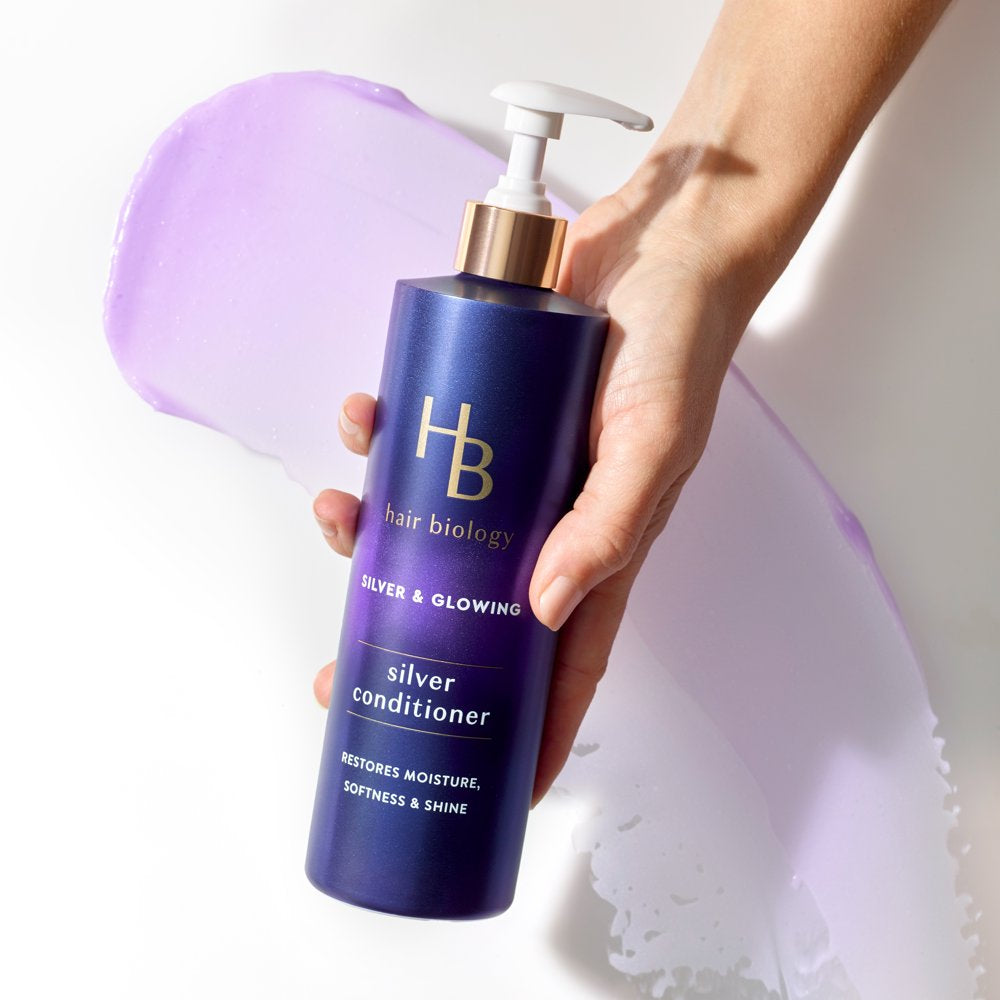 Biology Silver and Glowing Purple Shampoo for Silver and Gray All Hair Types, 12.8 Fl Oz