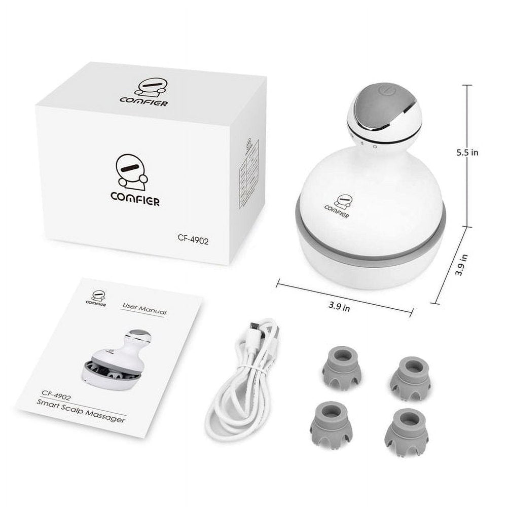 Cordless Hair Scalp Massager, Head Massager for Hair Growth, Deep Clean and Stress Relax - 4902, Gift