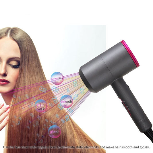 1800W Professional Hair Dryer with Diffuser Ionic Conditioning - Powerful, Fast Hairdryer Blow Dryer,Ac Motor Heat Hot and Cold Wind Constant Temperature Hair Care without Damaging Hair