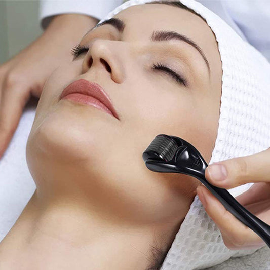 3 Packs Titanium Micro Needles Roller for Home Use, Derma Roller 540 Microneedle Roller for Face Body Beard Hair Growth